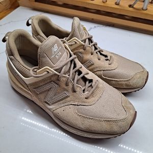 New Balance 574 Beige/Tan Athletic Sneakers